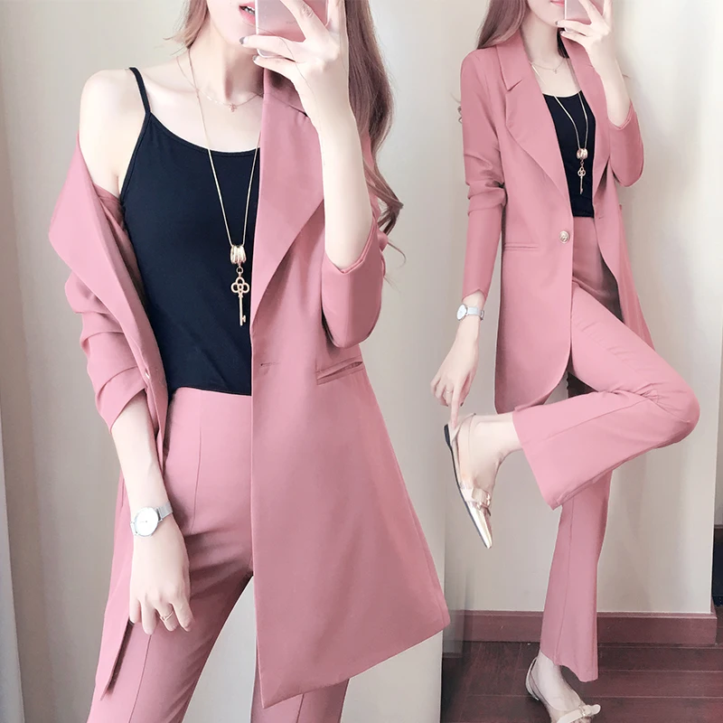 Women's pink suit suit female British style spring 2019 new fashion temperament ladies small fragrance two-piece Wild
Women's pink suit suit female British style spring 2019 new fashion temperament ladies small fragrance two-piece Wild