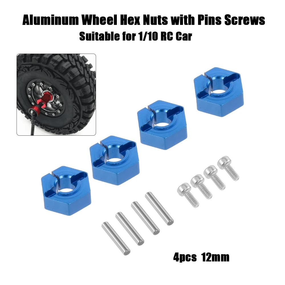 4pcs 12mm Metal Wheel Hex Nuts with Pins Screws for 1/10 Rock Crawler Traxxas Tamiya LRP HSP HPI Redcat WLtoy RC Car Parts
4pcs 12mm Metal Wheel Hex Nuts with Pins Screws for 1/10 Rock Crawler Traxxas Tamiya LRP HSP HPI Redcat WLtoy RC Car Parts