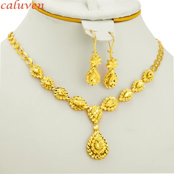 Ethiopian Jewelry Gold Color sets for Bride Arab Africa Gifts for Women Wedding Necklace/Earrings
Ethiopian Jewelry Gold Color sets for Bride Arab Africa Gifts for Women Wedding Necklace/Earrings