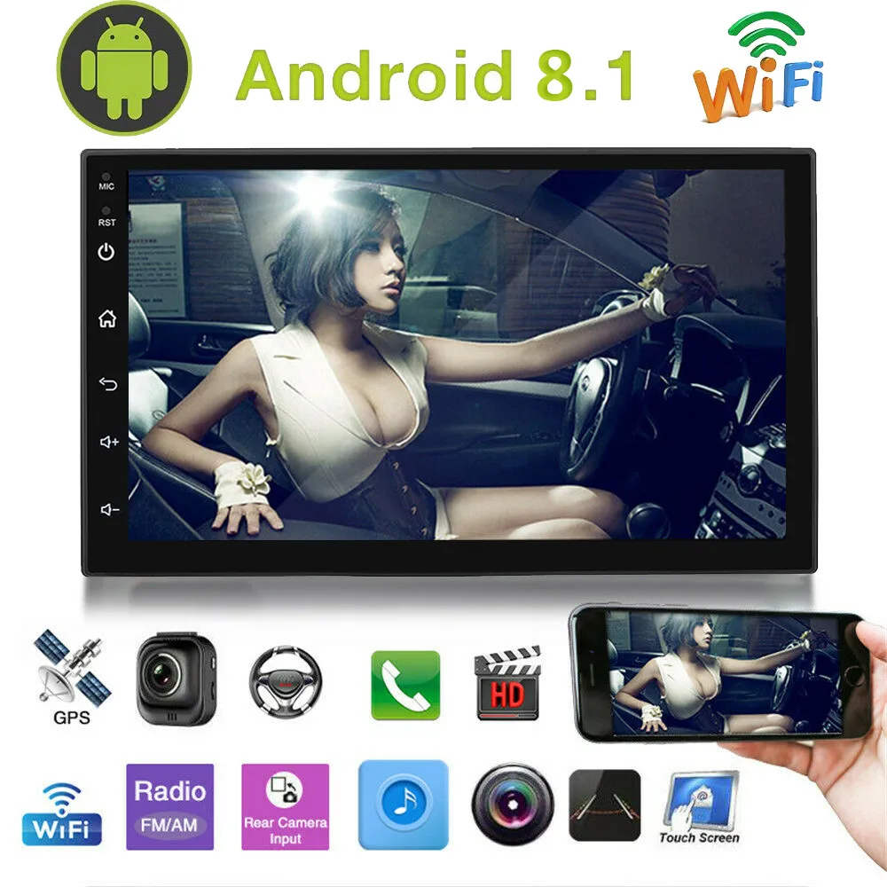 Universal Car Multimedia Player Android 8.1 " 2Din Car Radio Touch Screen GPS Navigation WiFi Bluetooth Auto Audio Stereo
Universal Car Multimedia Player Android 8.1 " 2Din Car Radio Touch Screen GPS Navigation WiFi Bluetooth Auto Audio Stereo