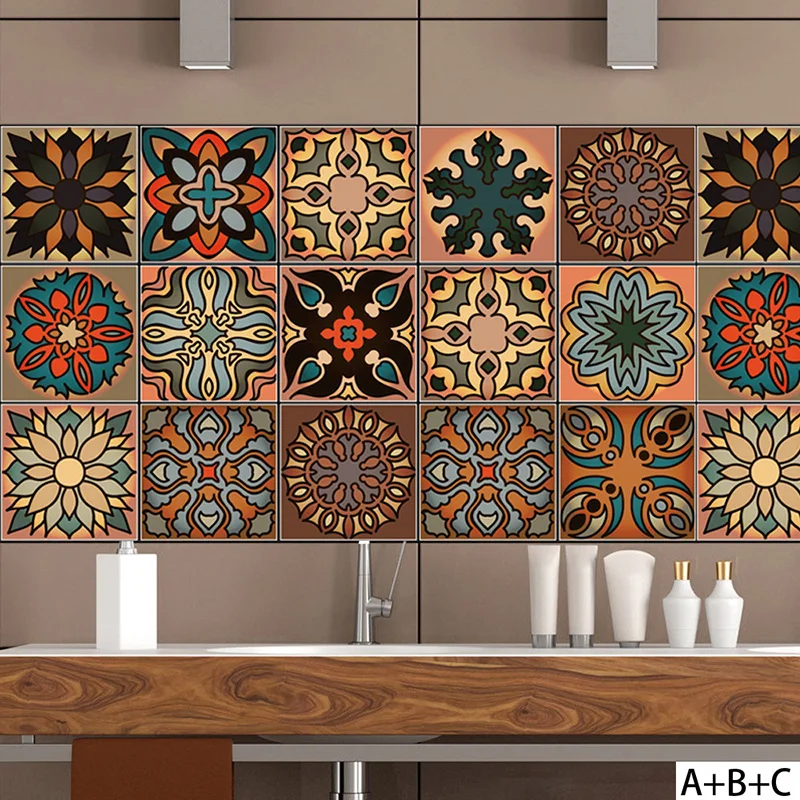20 * 100 cm Waterproof Moroccan-Style Ceramic Tile Living Room Bathroom PVC Waterproof Wall Stickers Art Decor
20 * 100 cm Waterproof Moroccan-Style Ceramic Tile Living Room Bathroom PVC Waterproof Wall Stickers Art Decor