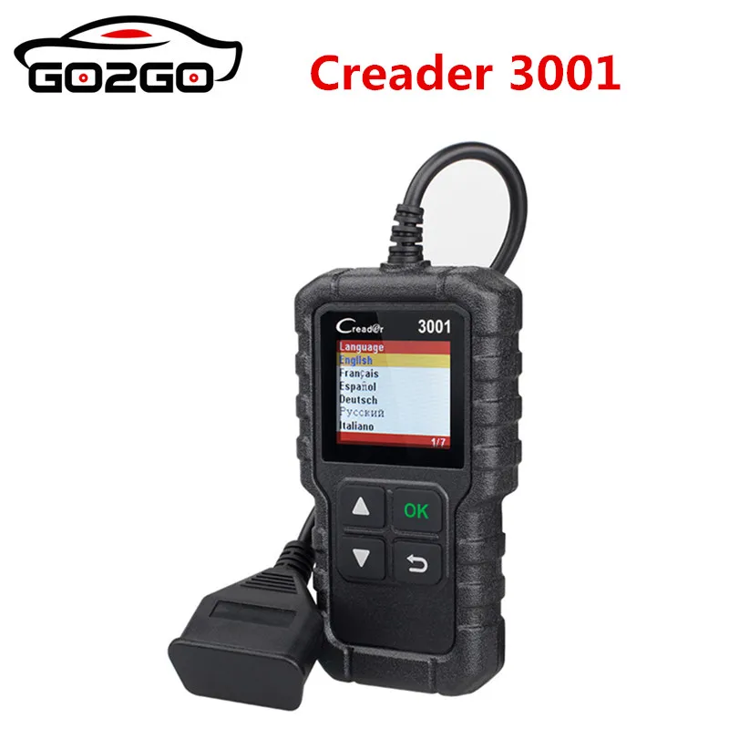 LAUNCH X431 Creader 3001 Full OBD2 OBDII Code Reader Scan tools OBD 2 CR3001 Car Diagnostic tool PK AD310 NL100 OM123 Scanner
LAUNCH X431 Creader 3001 Full OBD2 OBDII Code Reader Scan tools OBD 2 CR3001 Car Diagnostic tool PK AD310 NL100 OM123 Scanner