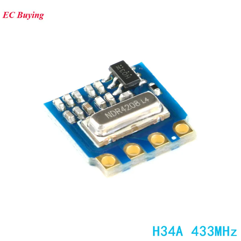 

5Pcs H34A 433MHz Transmitter Module MINI RF Wireless Board Minimum Remote Control Module DIY ASK OOK Kit