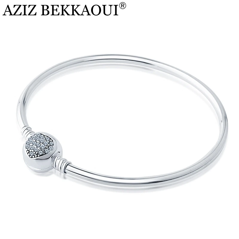 Snake Chain Heart Bracelet & Bangle Compatible with Brand Original Beads Charms Clear Crystal Bangle Basic Diy Bracelet for Men
Snake Chain Heart Bracelet & Bangle Compatible with Brand Original Beads Charms Clear Crystal Bangle Basic Diy Bracelet for Men