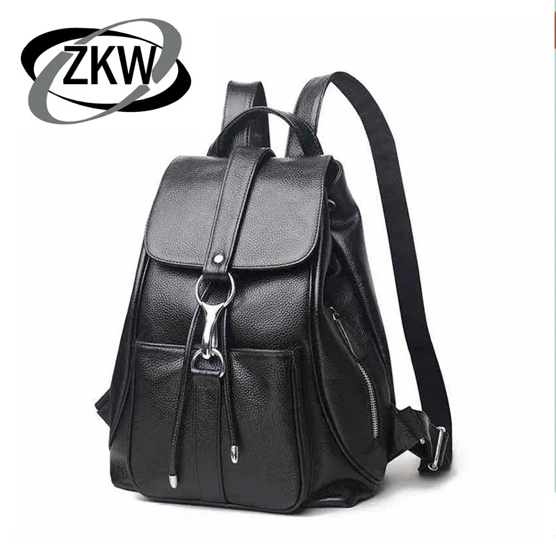 ZKW Famous Brand Fashion Genuine Leather Women's Backpacks Ladies' School Bag Female Cowhide Designer Backpack
ZKW Famous Brand Fashion Genuine Leather Women's Backpacks Ladies' School Bag Female Cowhide Designer Backpack