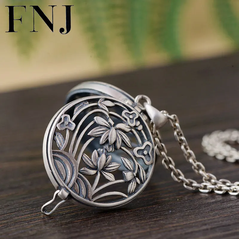 FNJ 925 Silver Flower Pendant Round Gawu Box Original S925 Thai Silver Pendants for Women Men Jewelry
FNJ 925 Silver Flower Pendant Round Gawu Box Original S925 Thai Silver Pendants for Women Men Jewelry
