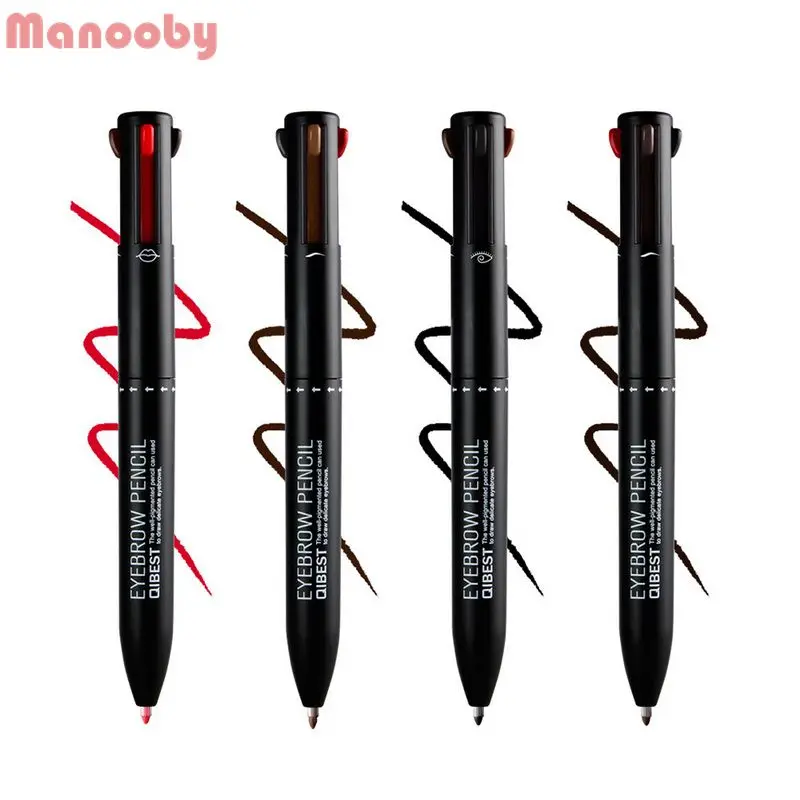 Manooby Brand Eyes Makeup Eyebrow Pencil 4 In 1 Multi-function Waterproof Eyebrow Pen Lasting Beauty Make Up Cosmetic
Manooby Brand Eyes Makeup Eyebrow Pencil 4 In 1 Multi-function Waterproof Eyebrow Pen Lasting Beauty Make Up Cosmetic