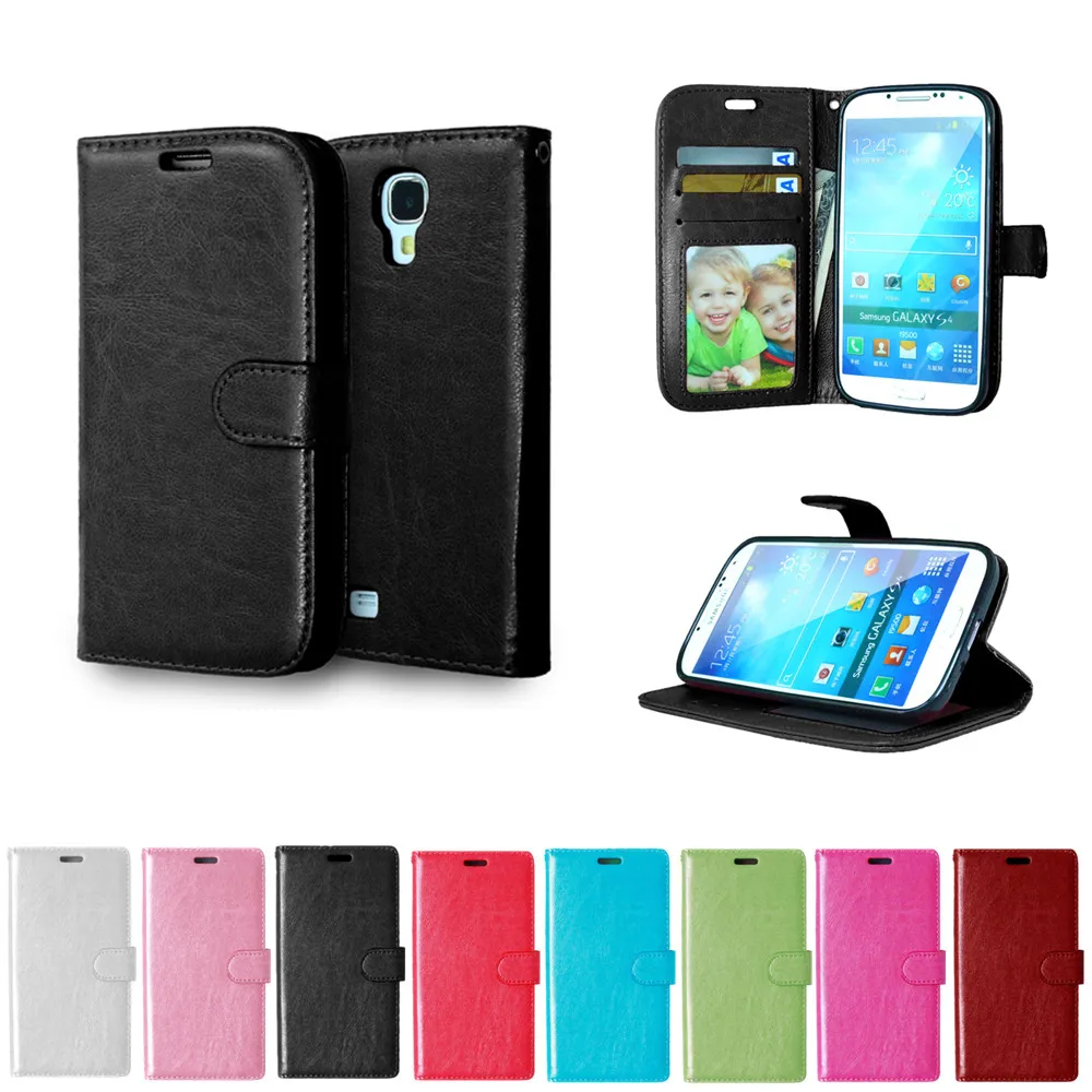 Кожаный чехол-книжка для Samsung Galaxy S4 S 4 i9500 i9502 Duos i9505 i9506 | Мобильные телефоны и