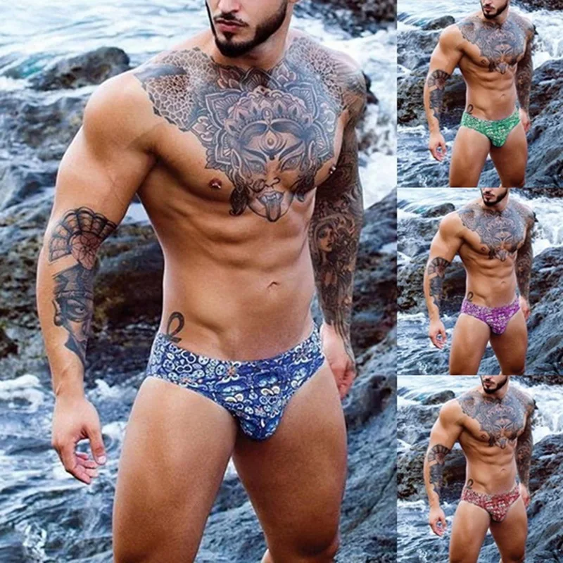 CALOFE Waterproof Swimming Trunks Swimwear Men Brief With Push Pad Triangular Sexy Swimsuit For Bathing Swim Shorts Sunga Hot 
CALOFE Waterproof Swimming Trunks Swimwear Men Brief With Push Pad Triangular Sexy Swimsuit For Bathing Swim Shorts Sunga Hot