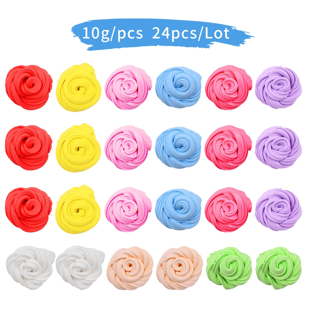 24pcs Fluffy Slime Toys Clay Cotton Candy Slime Antistress Kids Toy Sludge Clay Toy Plasticine Supplies
24pcs Fluffy Slime Toys Clay Cotton Candy Slime Antistress Kids Toy Sludge Clay Toy Plasticine Supplies
