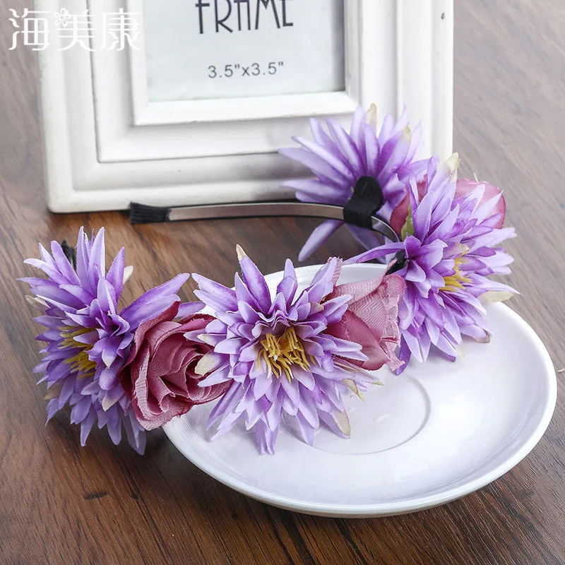 Haimeikang White Boho Women Flower Hairbands Festival Hair Accessories Tiaras Romantic Bridal HeadBand Garland Girls Headwear
Haimeikang White Boho Women Flower Hairbands Festival Hair Accessories Tiaras Romantic Bridal HeadBand Garland Girls Headwear