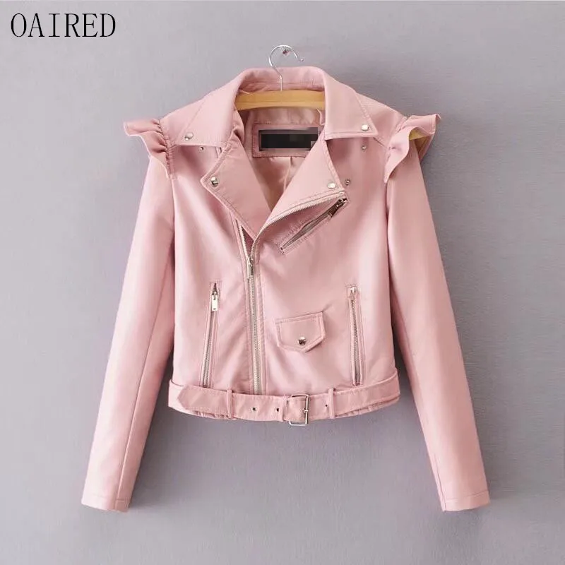 OAIRED Motorcycle Leather Clothing Female Outerwear 2019 New Fashion Leather Coat Women Short Slim Women Leather Jacket Black
OAIRED Motorcycle Leather Clothing Female Outerwear 2019 New Fashion Leather Coat Women Short Slim Women Leather Jacket Black