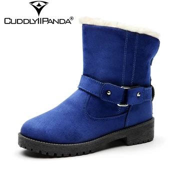 CuddlyIIPanda 2019 Plus Large Size 35-43 Snow Boots Metal Buckle Thickened Plush Women Winter Boots Sapphire Blue Ankle Boots
CuddlyIIPanda 2019 Plus Large Size 35-43 Snow Boots Metal Buckle Thickened Plush Women Winter Boots Sapphire Blue Ankle Boots