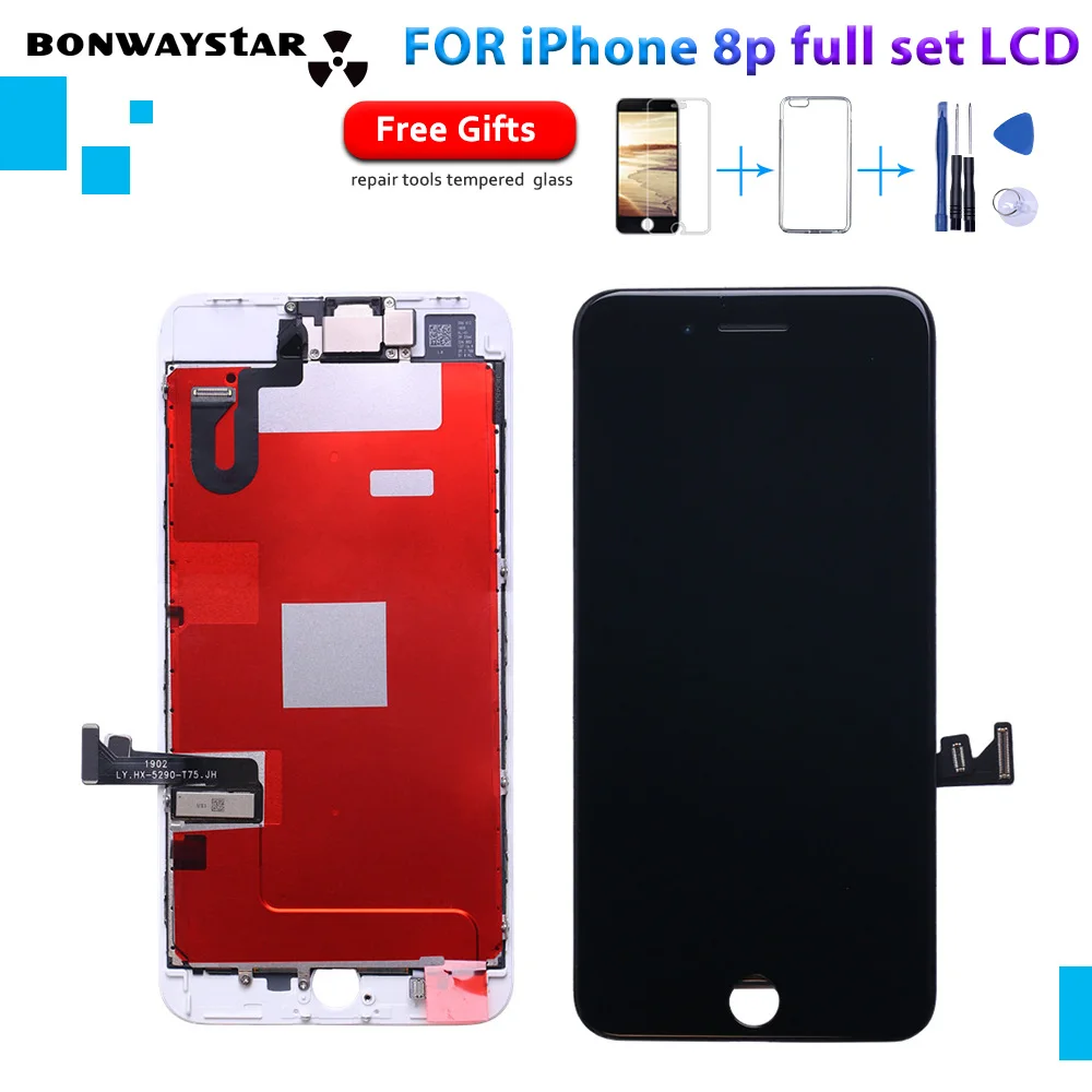 AAA+++ Full Set Complete Digitizer Assembly Replacement For iPhone 8P LCD Display Good 3D Touch Front Camera with free ship
AAA+++ Full Set Complete Digitizer Assembly Replacement For iPhone 8P LCD Display Good 3D Touch Front Camera with free ship