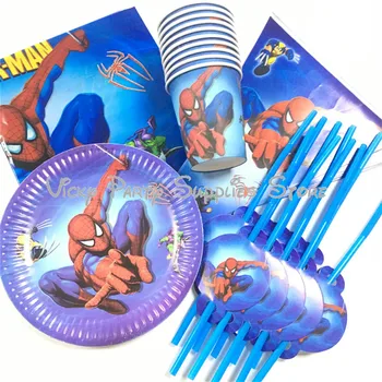 41pcs/lot Spider-man Disposable Party Tableware Set Birthday Baby Shower Cartoon Spider-man Cup Plate Party Decoration Supplies
41pcs/lot Spider-man Disposable Party Tableware Set Birthday Baby Shower Cartoon Spider-man Cup Plate Party Decoration Supplies