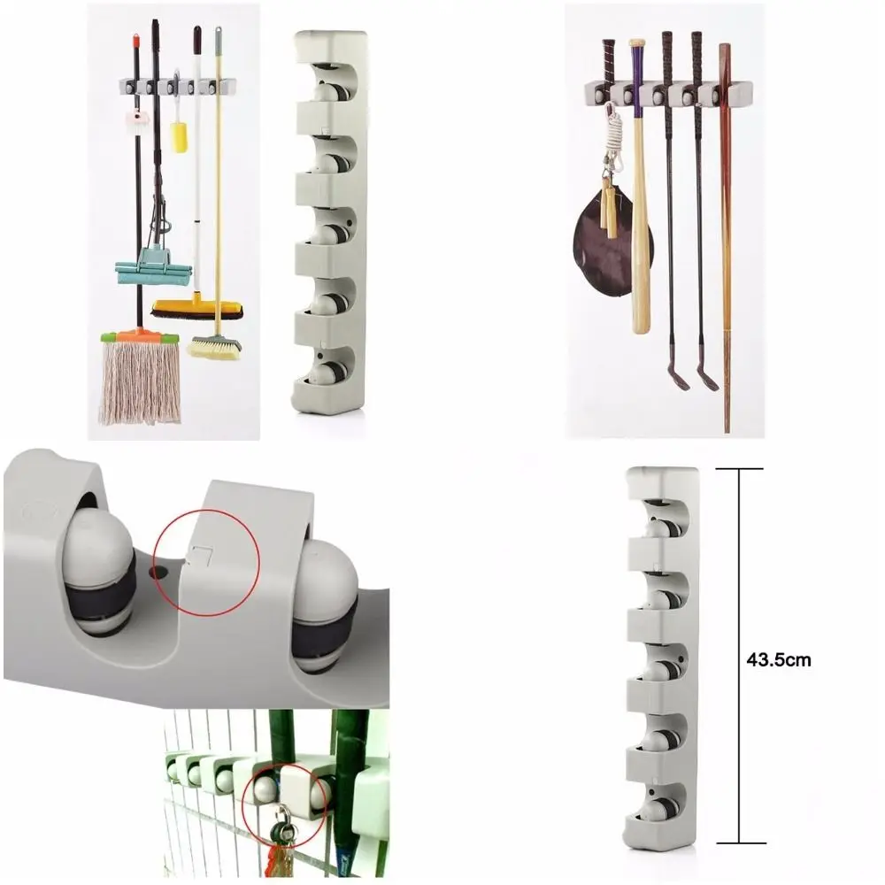 5 Position Wall Hanger Storage Mounted Holder Organizer Rack Broom Mops Kitchen Tools Brush
5 Position Wall Hanger Storage Mounted Holder Organizer Rack Broom Mops Kitchen Tools Brush