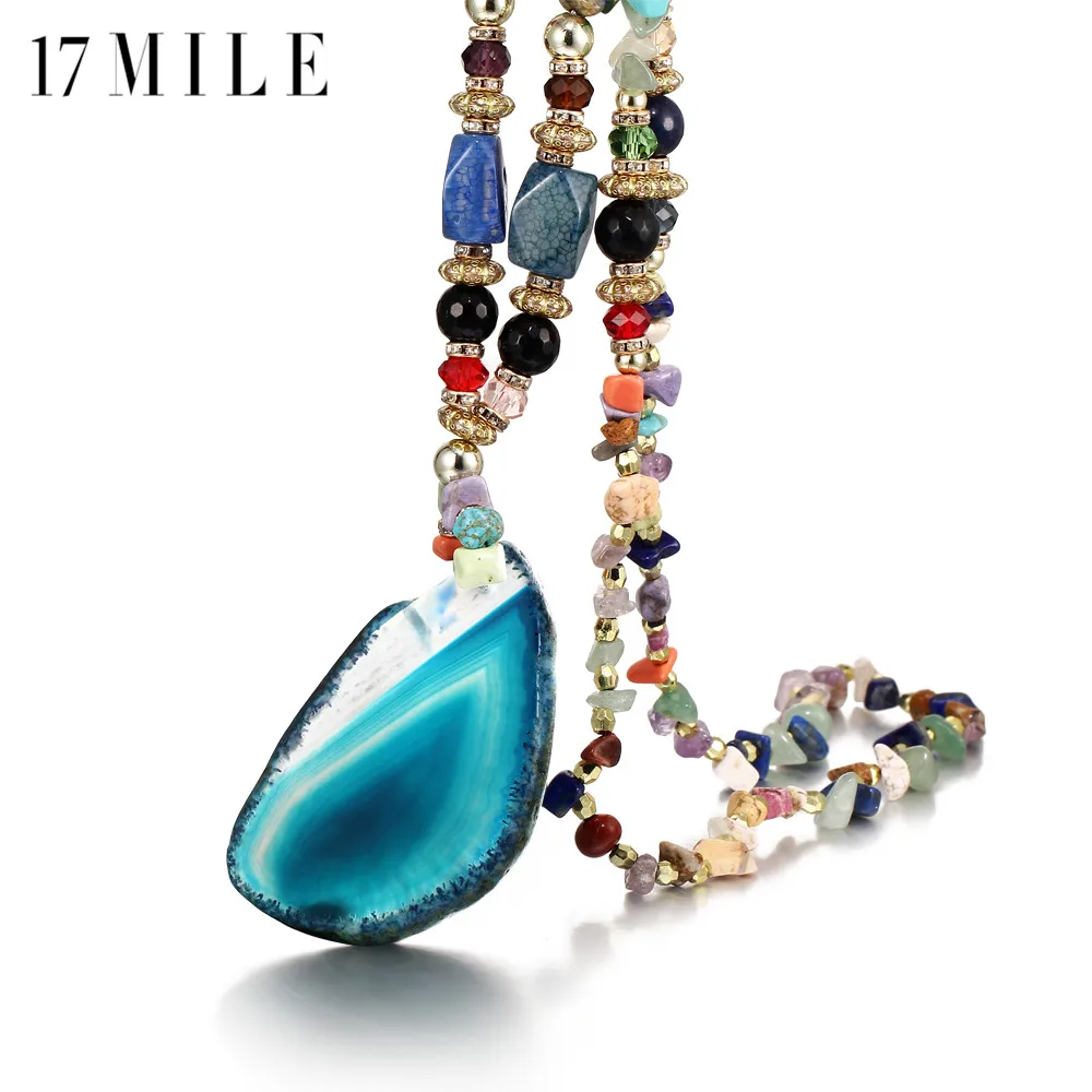 17MILE Bohemia Multicolor Stone Necklaces For Woman Female Fashion Geometric Irregular Water Drop Big Pendant Necklace Jewelry
17MILE Bohemia Multicolor Stone Necklaces For Woman Female Fashion Geometric Irregular Water Drop Big Pendant Necklace Jewelry