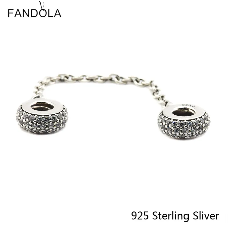 Beads Fits Pandora Bracelet 925 Sterling Silver Jewelry Pave Inspiration Safety Chain Original Fashion Charms CKK
Beads Fits Pandora Bracelet 925 Sterling Silver Jewelry Pave Inspiration Safety Chain Original Fashion Charms CKK