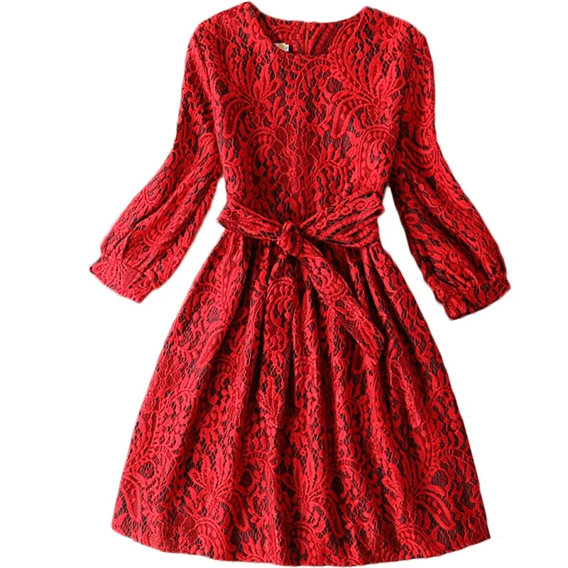 Girls dress Autumn/winter new girl party dress Kids Lace princess dress Teen girls clothing dress of girls size 13-20Y
Girls dress Autumn/winter new girl party dress Kids Lace princess dress Teen girls clothing dress of girls size 13-20Y