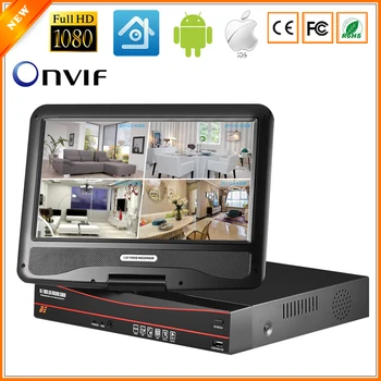 BESDER All in One Security Video Recorder 48V Active PoE 8CH 4CH CCTV PoE NVR 1080P With 10.1'' LCD Screen Monitor Motion Detect
BESDER All in One Security Video Recorder 48V Active PoE 8CH 4CH CCTV PoE NVR 1080P With 10.1'' LCD Screen Monitor Motion Detect