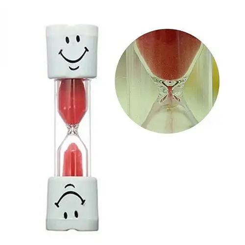 

New Children Kids Tooth Brushing Timer 2 Minutes Smiling Face Sandglass Hourglass Shower Hourglass Sand Timer Clock Sandglass ！