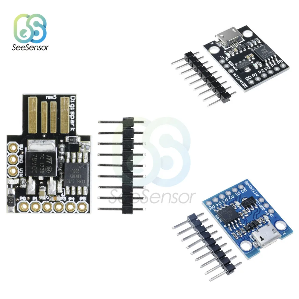 Макетная плата Digispark ATTINY85 Micro USB Kickstarter миниатюрная макетная I/O IIC I2C SPI модуль