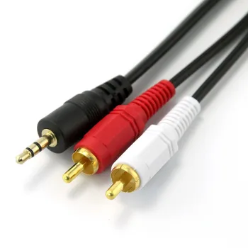

3.5 MM Male Jack to AV 2 RCA Male Stereo Music Audio Cable Cord AUX for Mp3 4 Pod Phone TV Sound Speakers 1.5M 3M 5M 10M 15M 20M