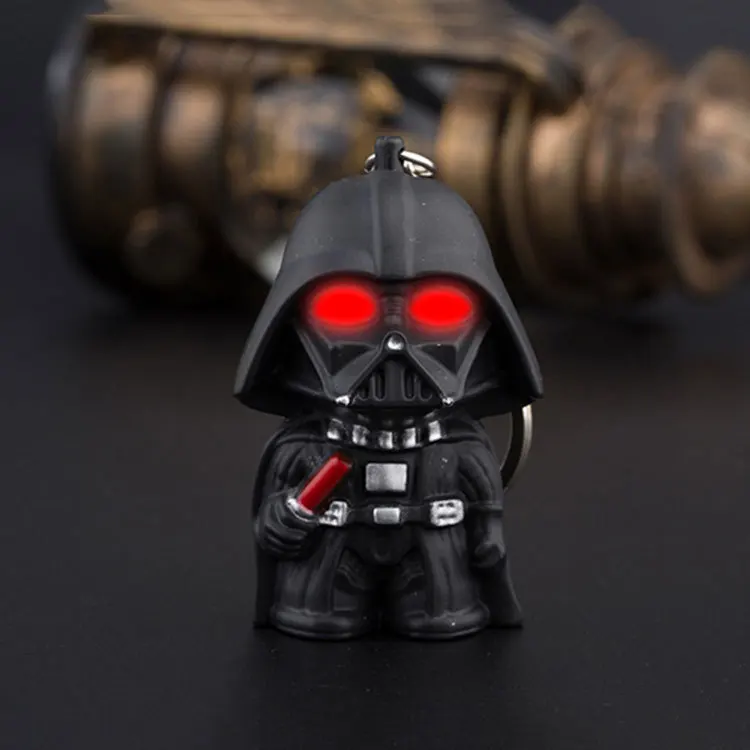 LED Flashlight keychain Darth Vader Anakin Skywalker figure Key Chain Black pawn keyring 1PCS
LED Flashlight keychain Darth Vader Anakin Skywalker figure Key Chain Black pawn keyring 1PCS