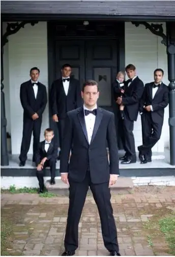 Custom Slim Fit Wedding Black Notch Lapel Men Suits Blazer Elegant Grooms Best Man Tuxedo Summer Beach 2 PCS (Jacket+Pants+Tie)
Custom Slim Fit Wedding Black Notch Lapel Men Suits Blazer Elegant Grooms Best Man Tuxedo Summer Beach 2 PCS (Jacket+Pants+Tie)