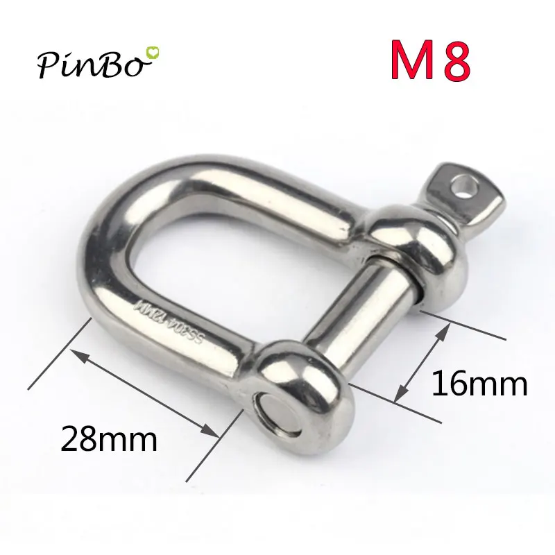 m8 ,2pcs 100% stainless steel 304 D-type dee shackle , High quality antirust shackle , sus304 m8 dee shackle
m8 ,2pcs 100% stainless steel 304 D-type dee shackle , High quality antirust shackle , sus304 m8 dee shackle