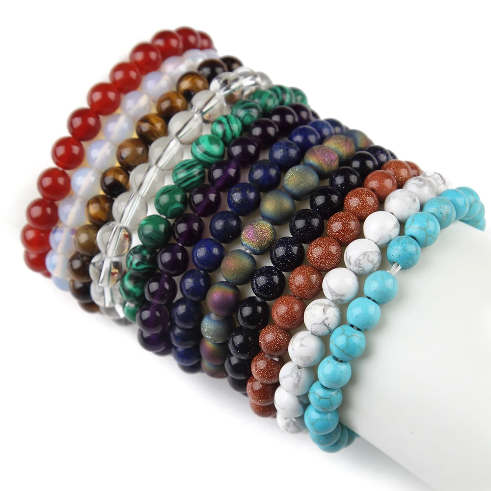 8mm Natural Stone Tiger Eye Crystal Elastic Beaded Bracelets For Women Men Jewelry
8mm Natural Stone Tiger Eye Crystal Elastic Beaded Bracelets For Women Men Jewelry