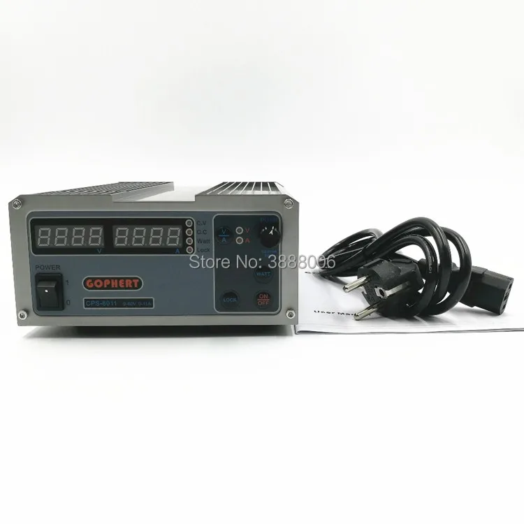 CPS-6011 Mini DC Switching Power Supply 0-60V 0-11A Precision PFC Compact Digital Adjustable Laboratory Power Supply 110V/ 220V
CPS-6011 Mini DC Switching Power Supply 0-60V 0-11A Precision PFC Compact Digital Adjustable Laboratory Power Supply 110V/ 220V