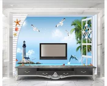 Custom photo wallpaper 3d murals wallpaper New mediterranean wind sea blue sky lighthouse tree seabird seascape background wall
Custom photo wallpaper 3d murals wallpaper New mediterranean wind sea blue sky lighthouse tree seabird seascape background wall