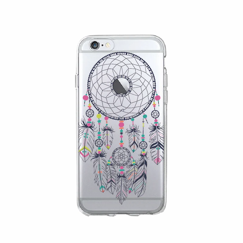 Coque Attrape rêve pour Iphone 5/5C/5S/6/6S/7/7 Plus/8/8 Plus/X/XS capteur de rêves amerindien culture amerindienne peuple indien perle tissage toile tissée en lin cauchemars mauvais rêves araignée