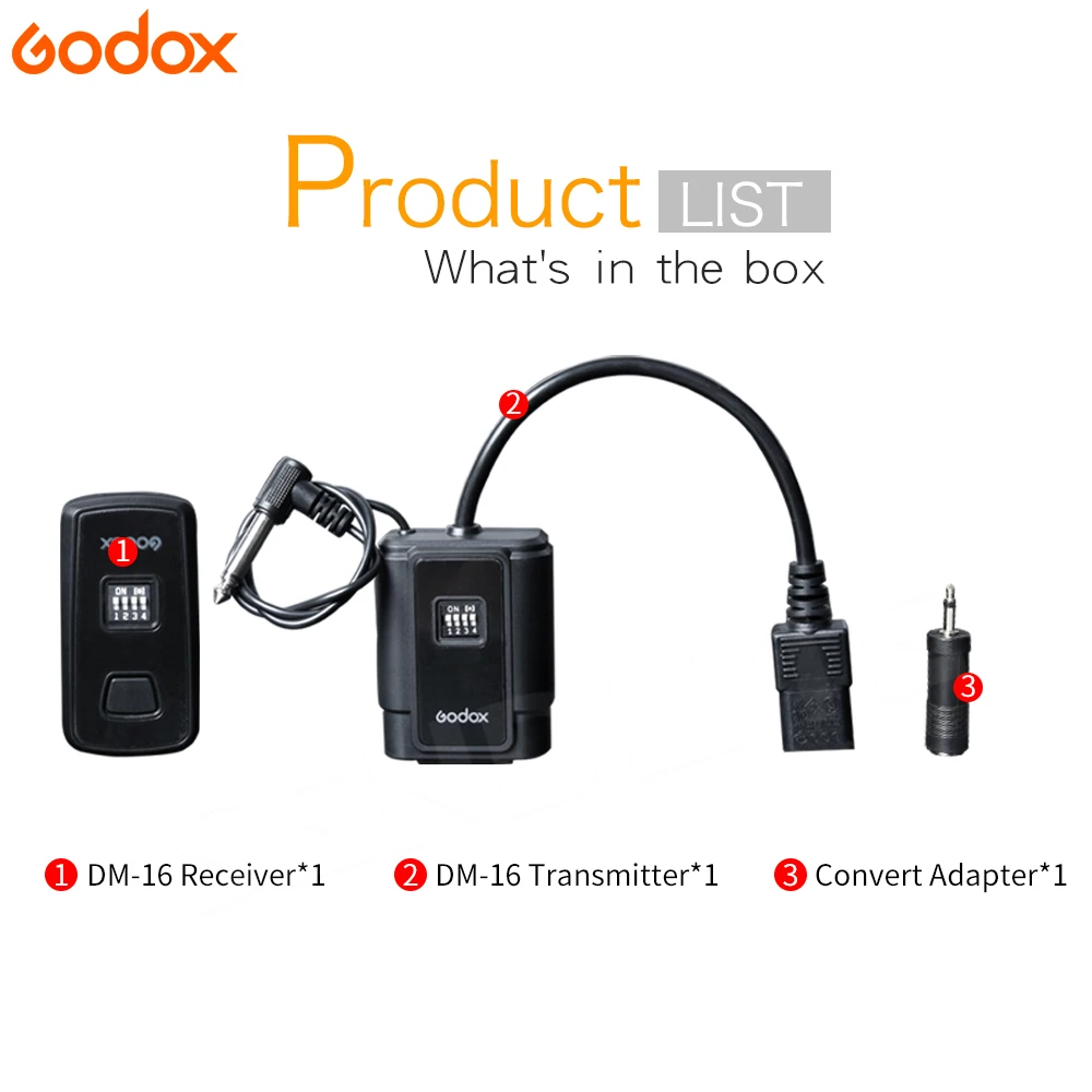 Беспроводной триггер Godox для студийной вспышки 433HMz 16 канальный передатчик +