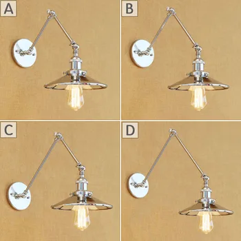 Chrome American Village Iron Vintage Wall Lamp Aisle Creative Bedroom E27 Bulb wall light restaurant led wall lamp RWL0061
Chrome American Village Iron Vintage Wall Lamp Aisle Creative Bedroom E27 Bulb wall light restaurant led wall lamp RWL0061