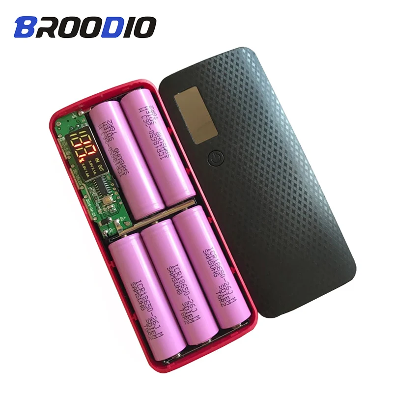 18650 Power Bank Case Mobile Phone Charger Box Digital Display Charging shell Circuit Board DIY 5*18650 Battery Box For xiaomi
18650 Power Bank Case Mobile Phone Charger Box Digital Display Charging shell Circuit Board DIY 5*18650 Battery Box For xiaomi
