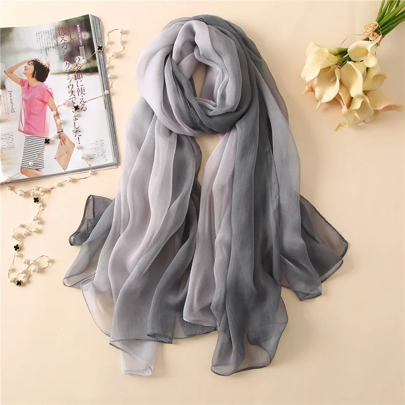 2019 New Brand Summer Women Plain Ombre Silk Scarf Fashion Soft Thin Long Wrap Scarves Shawl Lady Gradient Bandana Foulard Hijab
2019 New Brand Summer Women Plain Ombre Silk Scarf Fashion Soft Thin Long Wrap Scarves Shawl Lady Gradient Bandana Foulard Hijab