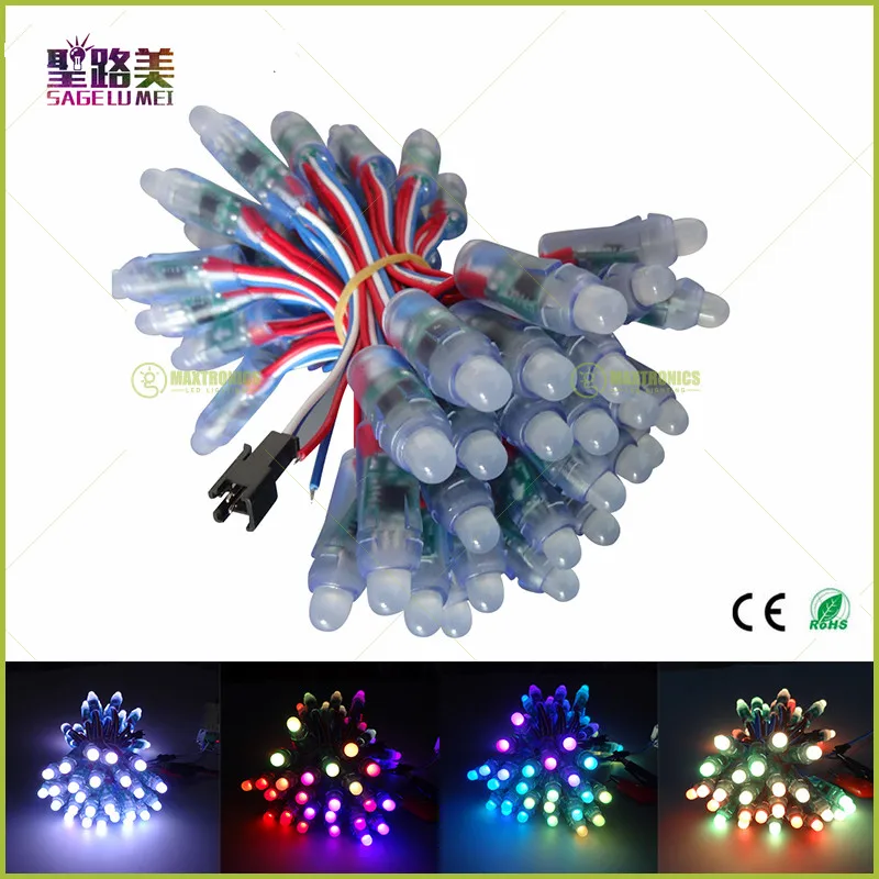 Бесплатная доставка 50 шт./лот 12В 12 мм WS2811 2811 IC RGB Led модуль струнного освещения