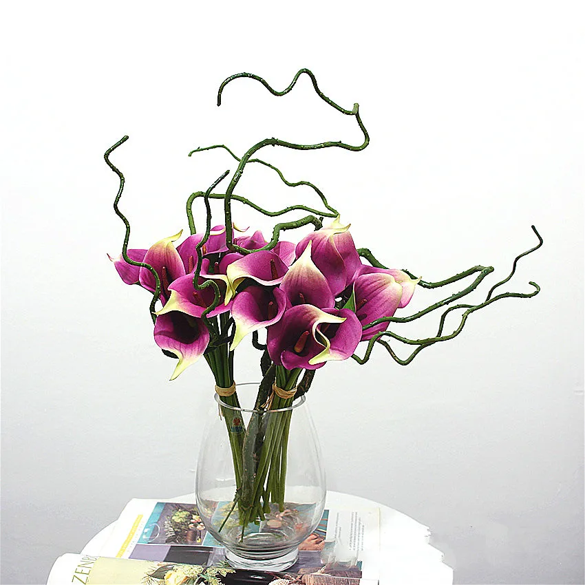 Image 3pcs PU  Dry Artificial dried branches Tree Branch root Flower arrangement material home office wedding decoration flowers