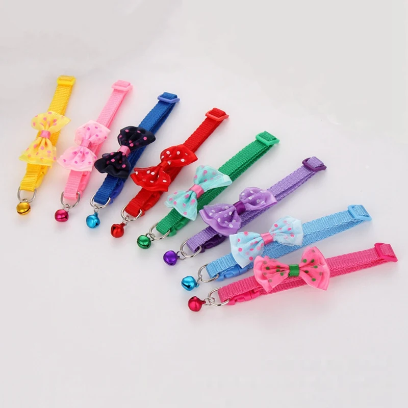 Adjustable Polyester Dog Collars Pet Collars With Bowknot Bells Charm Necklace Collar For Little Dogs Cat Collars Pet Supplies
Adjustable Polyester Dog Collars Pet Collars With Bowknot Bells Charm Necklace Collar For Little Dogs Cat Collars Pet Supplies