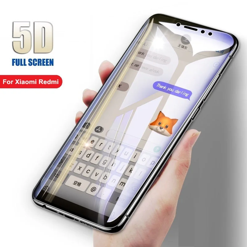 New 5D Full Cover Glass For Xiaomi Redmi 7 7A 6 6A K20 Pro 5 Plus Redmi Note 6 7 Pro smartphone Screen Protector Toughened Film
New 5D Full Cover Glass For Xiaomi Redmi 7 7A 6 6A K20 Pro 5 Plus Redmi Note 6 7 Pro smartphone Screen Protector Toughened Film