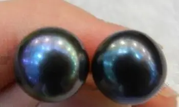 free shipping>>>>noble jewelry A pair of natural AAA 10-11mm tahitian black pearl earrings 14K
free shipping>>>>noble jewelry A pair of natural AAA 10-11mm tahitian black pearl earrings 14K
