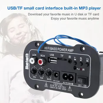 5inch Car Amplifier Amplifiers Stereo TF/USB/Bluetooth V5.0+BR+EDR 12/24/110-240V Bluetooth Amplifier
5inch Car Amplifier Amplifiers Stereo TF/USB/Bluetooth V5.0+BR+EDR 12/24/110-240V Bluetooth Amplifier