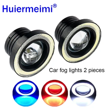 Huiermeimi 2Pcs Car Fog lights Angel Eye White Blue Red COB LED DRL Driving Lights Fog Lamp Fog Light 12V 30W 3200lm Car styling 
Huiermeimi 2Pcs Car Fog lights Angel Eye White Blue Red COB LED DRL Driving Lights Fog Lamp Fog Light 12V 30W 3200lm Car styling
