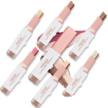 NOVO Two Tone Gradient Velvet Korean Style Eye Makeup Cream Shadow Stick Sleek Waterproof Shimmer Metallic Eyeshadow Pencil
NOVO Two Tone Gradient Velvet Korean Style Eye Makeup Cream Shadow Stick Sleek Waterproof Shimmer Metallic Eyeshadow Pencil