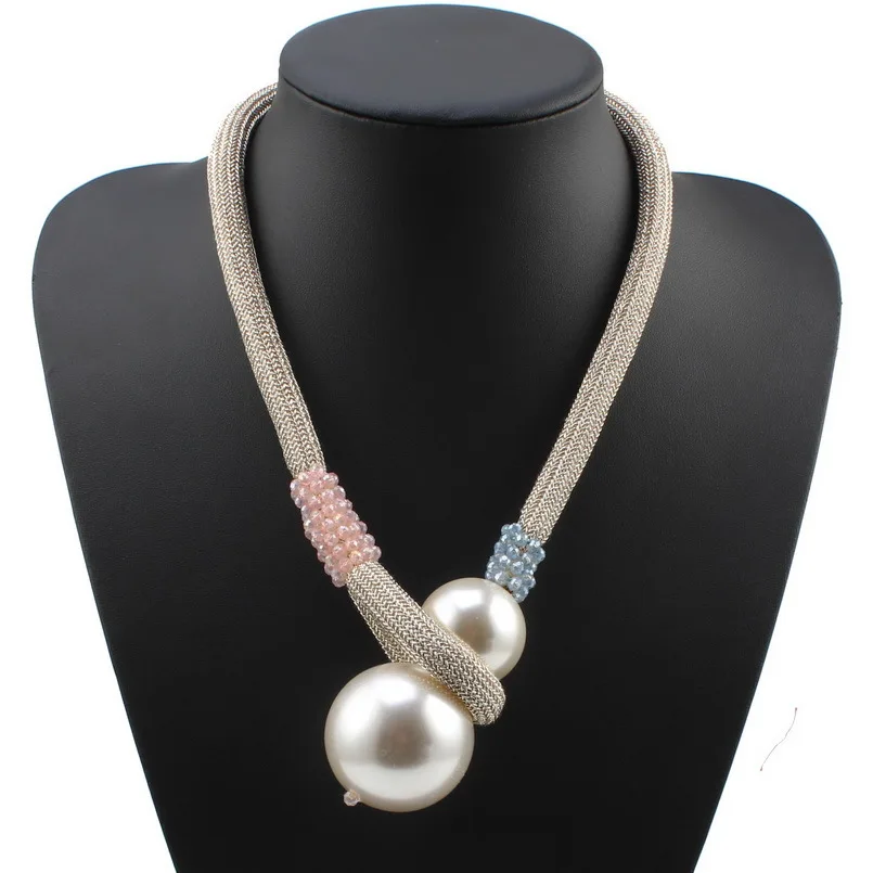 Florosy Handmade Chunky Bead Statement Big Pendant Necklace for Women Rope Chain Ball Fashion New 2019 Simulated Pearl Necklace
Florosy Handmade Chunky Bead Statement Big Pendant Necklace for Women Rope Chain Ball Fashion New 2019 Simulated Pearl Necklace