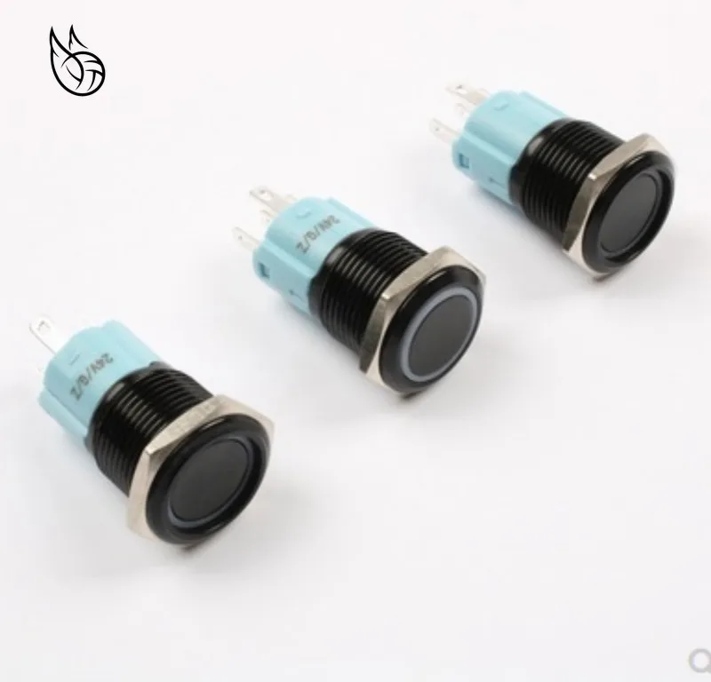 16mm LED Light Momentary Reset Alumina Black Body Waterproof Metal Push Button Switch Car Engine PC Power 3V 5V 6V 12V 24V 220V
16mm LED Light Momentary Reset Alumina Black Body Waterproof Metal Push Button Switch Car Engine PC Power 3V 5V 6V 12V 24V 220V
