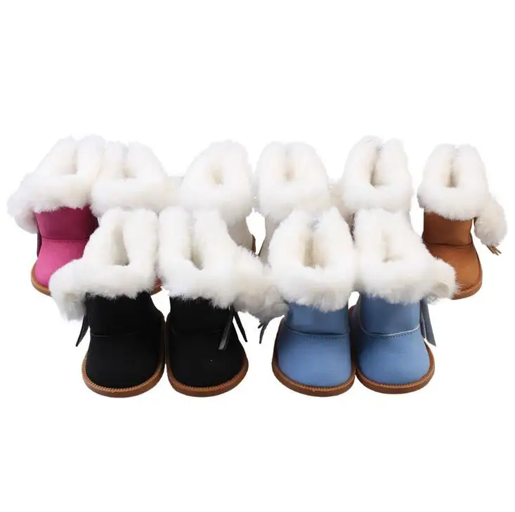 1 пара плюшевых зимних ботинок для маленьких кукол 43 см как 18 дюймовых девочек