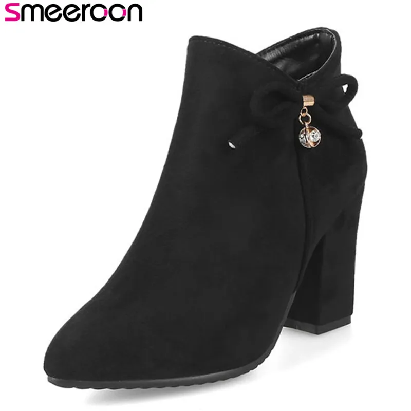 Smeeroon fashion super high heels zip ankle boots for women autumn winter boots pointed toe women boots wedding shoes
Smeeroon fashion super high heels zip ankle boots for women autumn winter boots pointed toe women boots wedding shoes